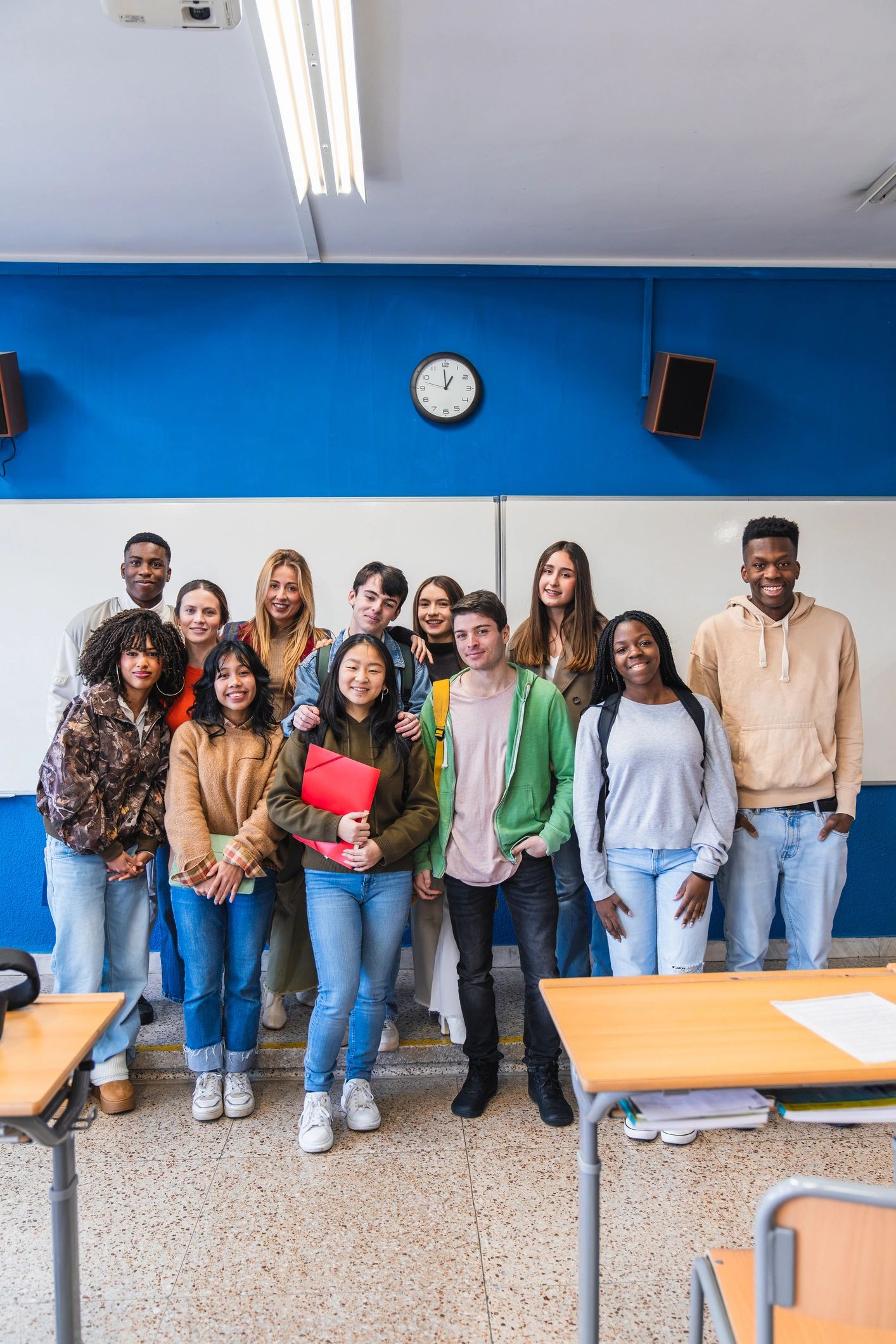 Smiling student testimonial portrait